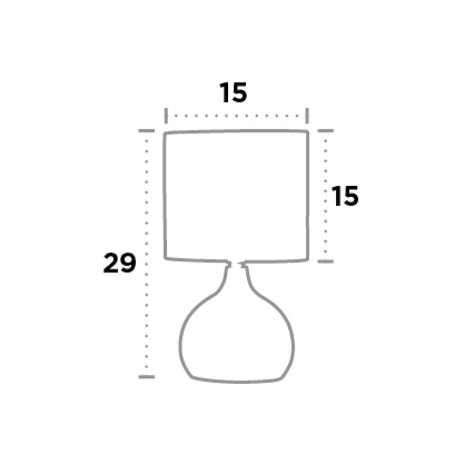 Searchlight Tafellamp - Woon-/ Eetkamer - dimbaar - alu / grijs / zink - staal, stof