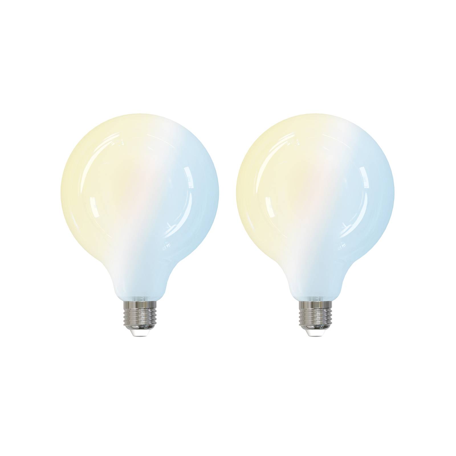 E-shop LUUMR Smart LED žiarovka 2ks E27 G125 7W CCT matná Tuya