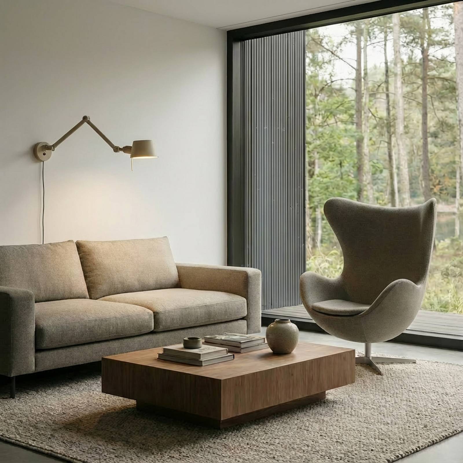 Lucande Wandleuchte Silka, 91 cm, beige, verstellbar, E27 günstig online kaufen