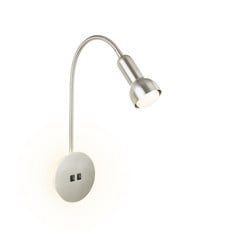 Applique a LED 2178012 doppio switch, nichel opaco
