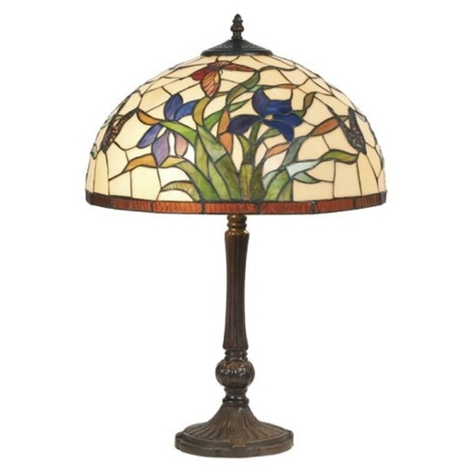 Lampa stołowa Elanda w stylu Tiffany, 62 cm