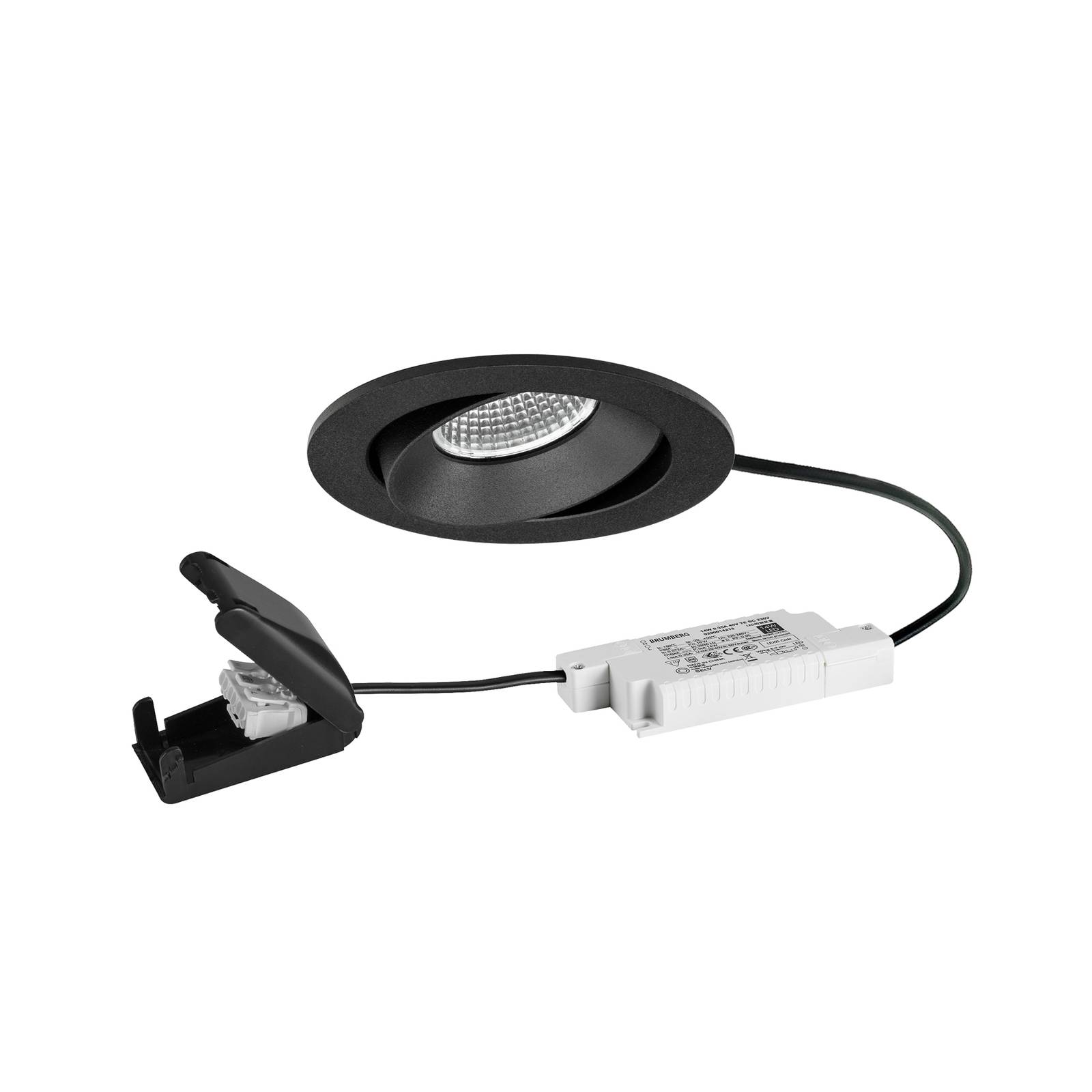 BRUMBERG LED-Einbauspot BB35 RC Anschlussbox strukturschwarz