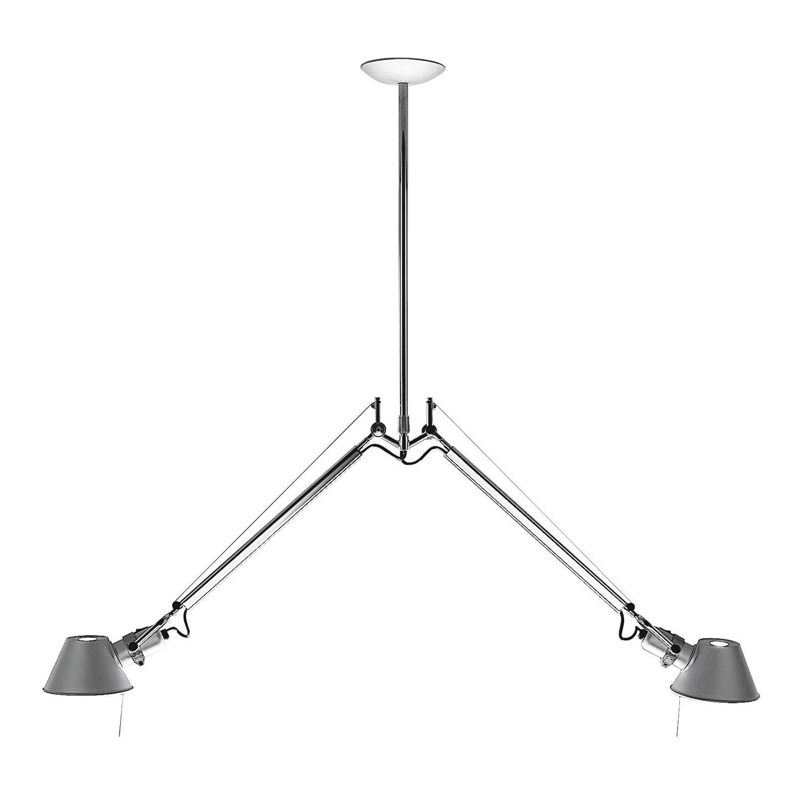 Tolomeo Due Bracci Závěsné Světlo Aluminium - Artemide