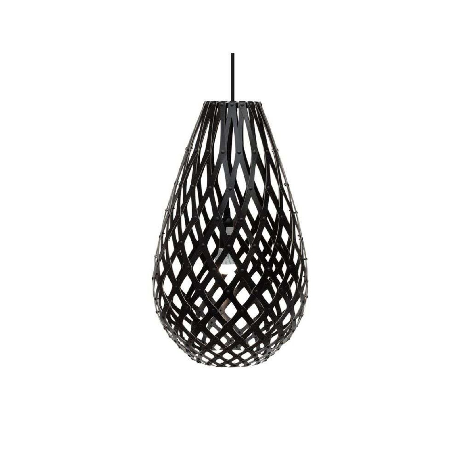 Koura Závěsná Lampa H50 Black 2 Sides - David Trubridge