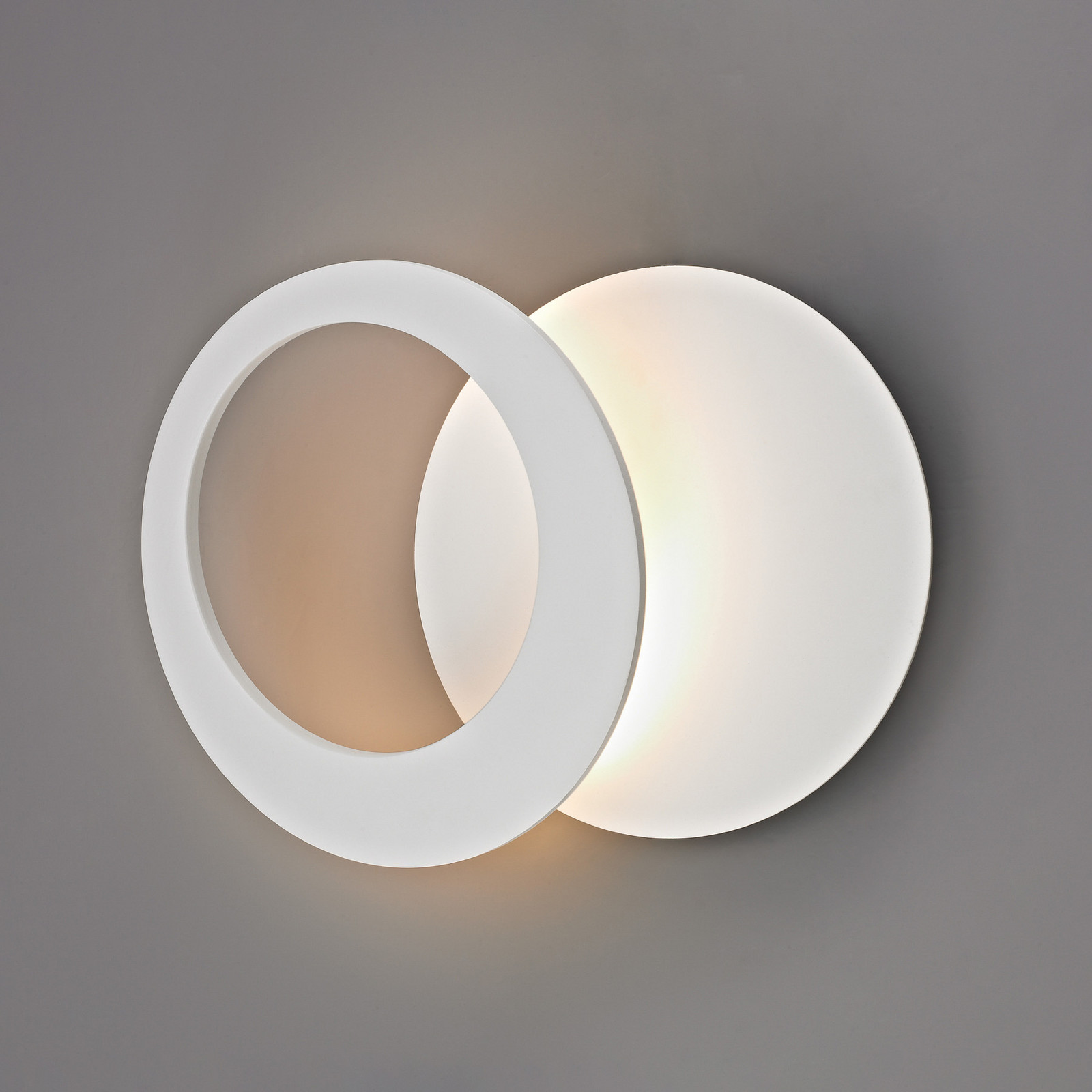 Mantra Iluminación Toronto LED zidna svjetiljka, bijela, Ø 26 cm, aluminij, podesiva - Dnevni boravak/blagovaonica - bijela mat