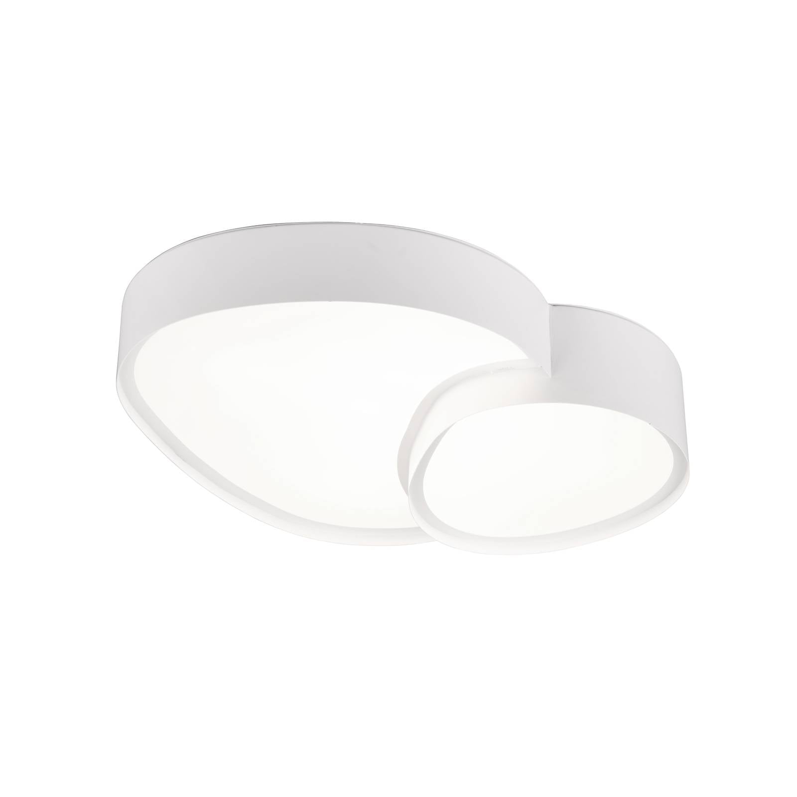 LED-Deckenleuchte Rise, weiß, 43 x 36 cm, CCT, dimmbar