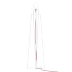 GRUPA Model M1 lampadaire LED blanc câble rouge