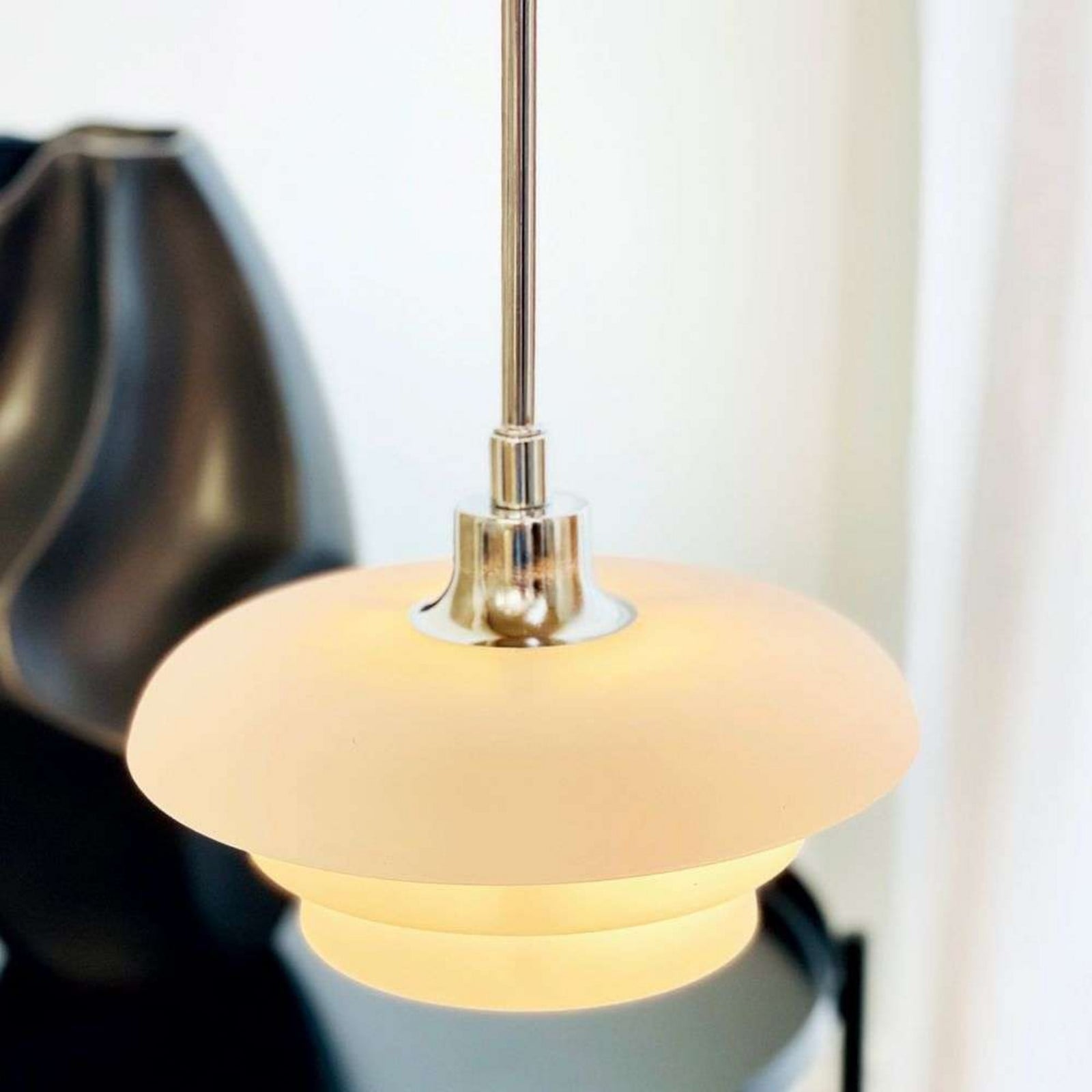 Ava Pendelleuchte, Ø 20 cm, weiß, Opalglas Dyberg Larsen - Wohnzimmer - Modern - Einflammig