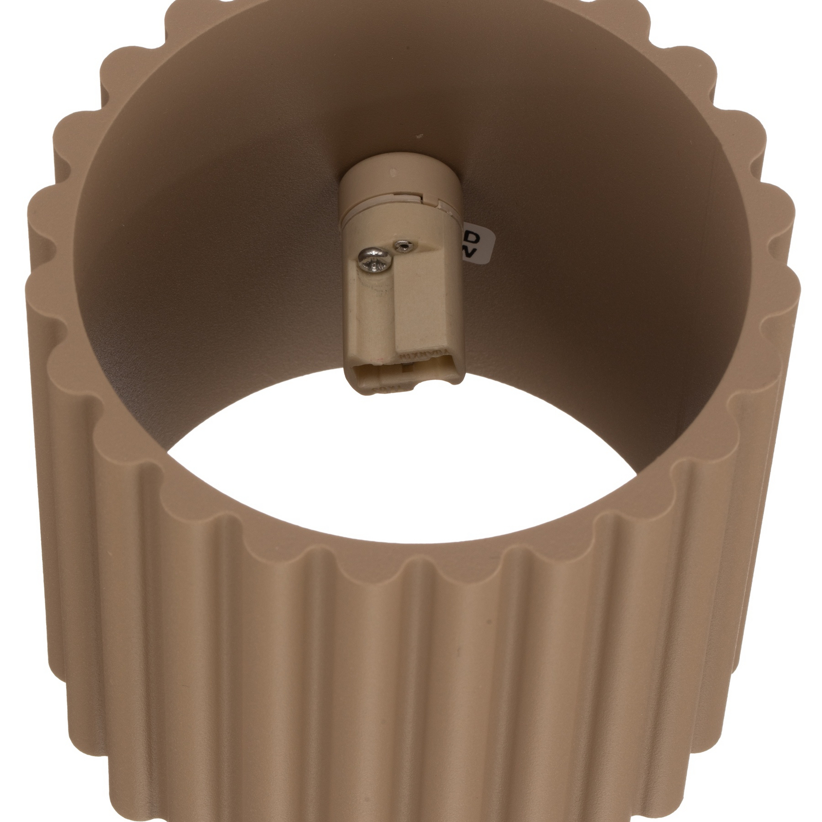 Aura-seinävalaisin, taupe, Ø10 cm, G9, valo ylös/alas, alumiini Aura-seinävalaisin, taupe, Ø10 cm, G9, valo ylös/alas, alumiini