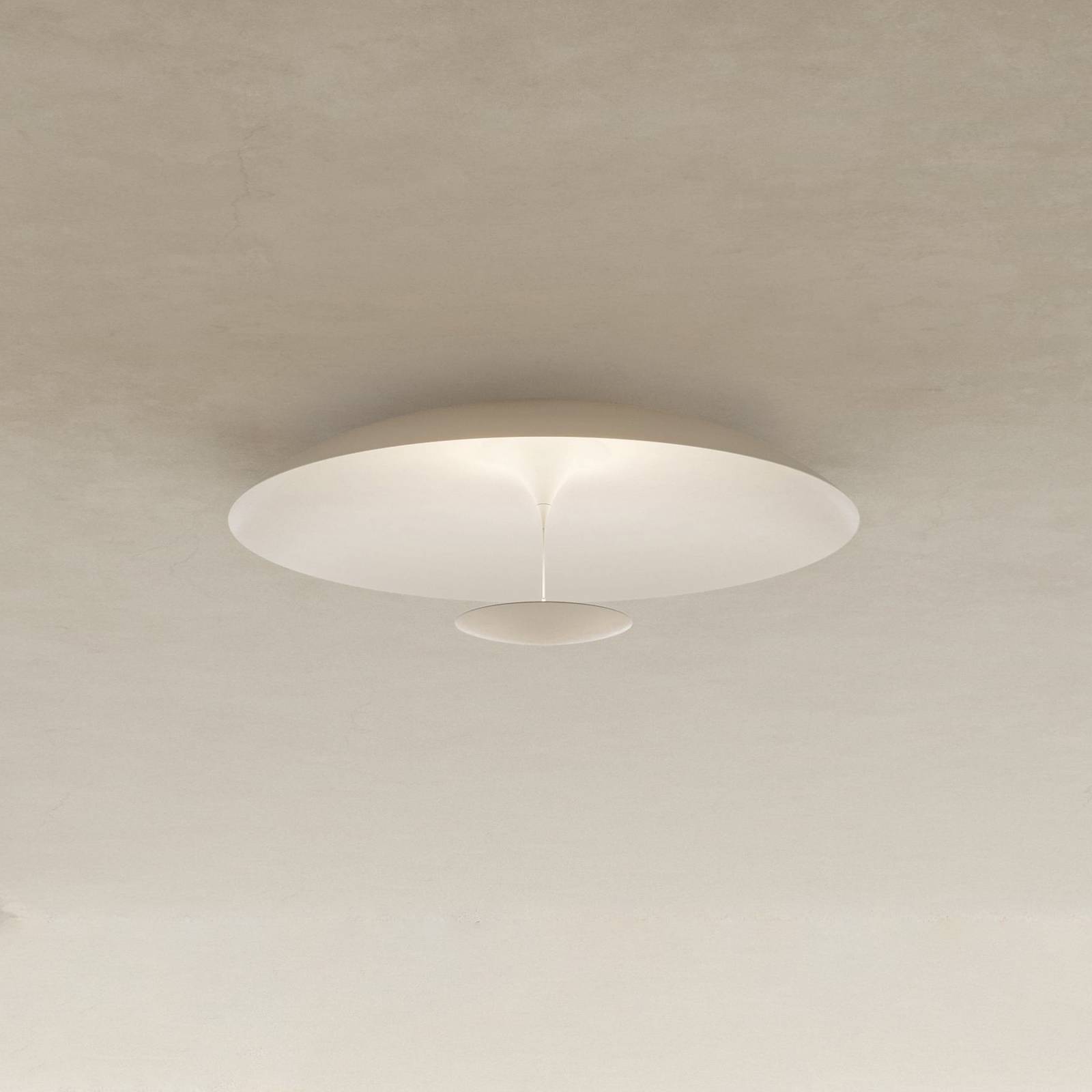 Karman Lampa sufitowa LED BLANCO, Ø 92 cm, biała, metal