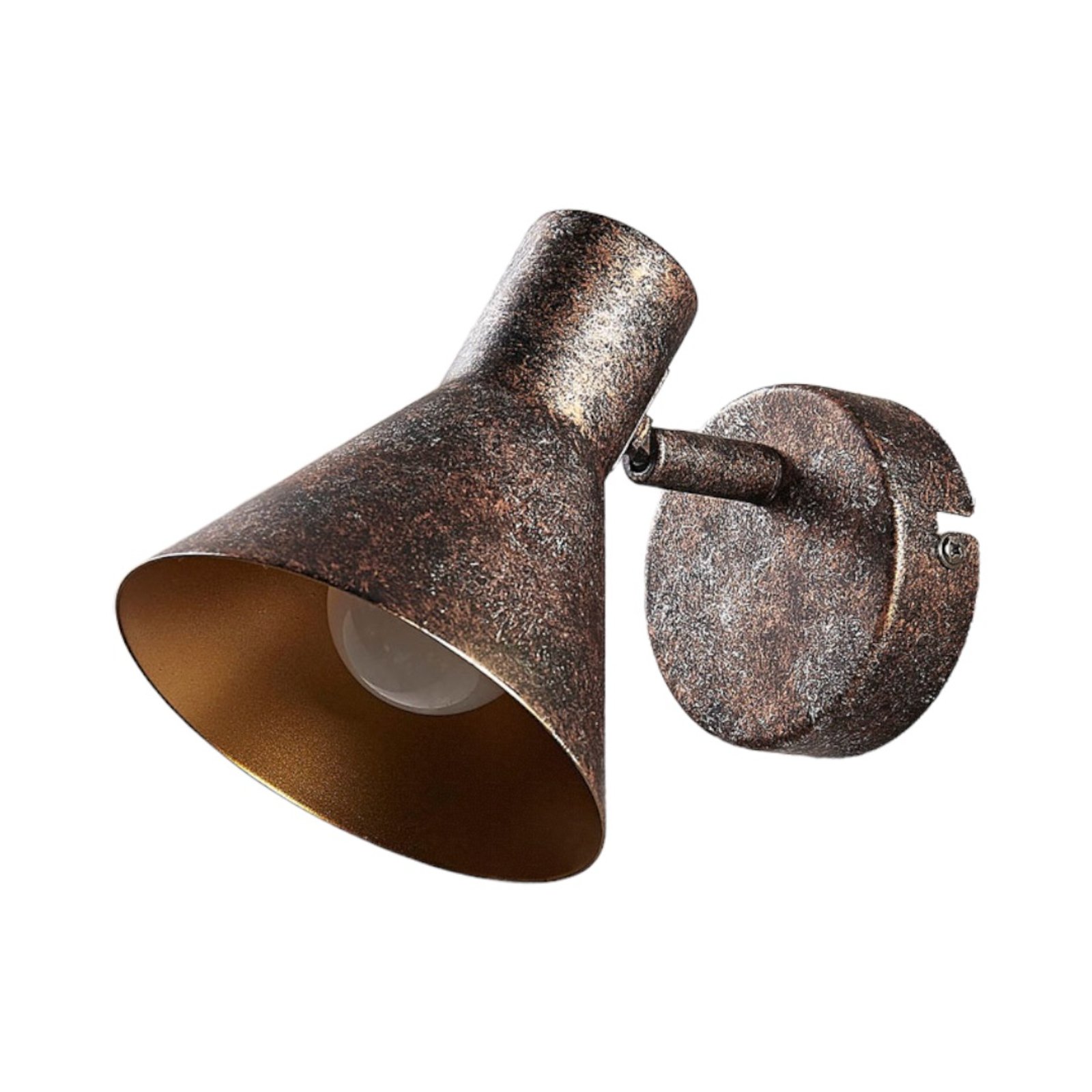 Zera Vegglampe Antique Rust/Gold - Lindby
