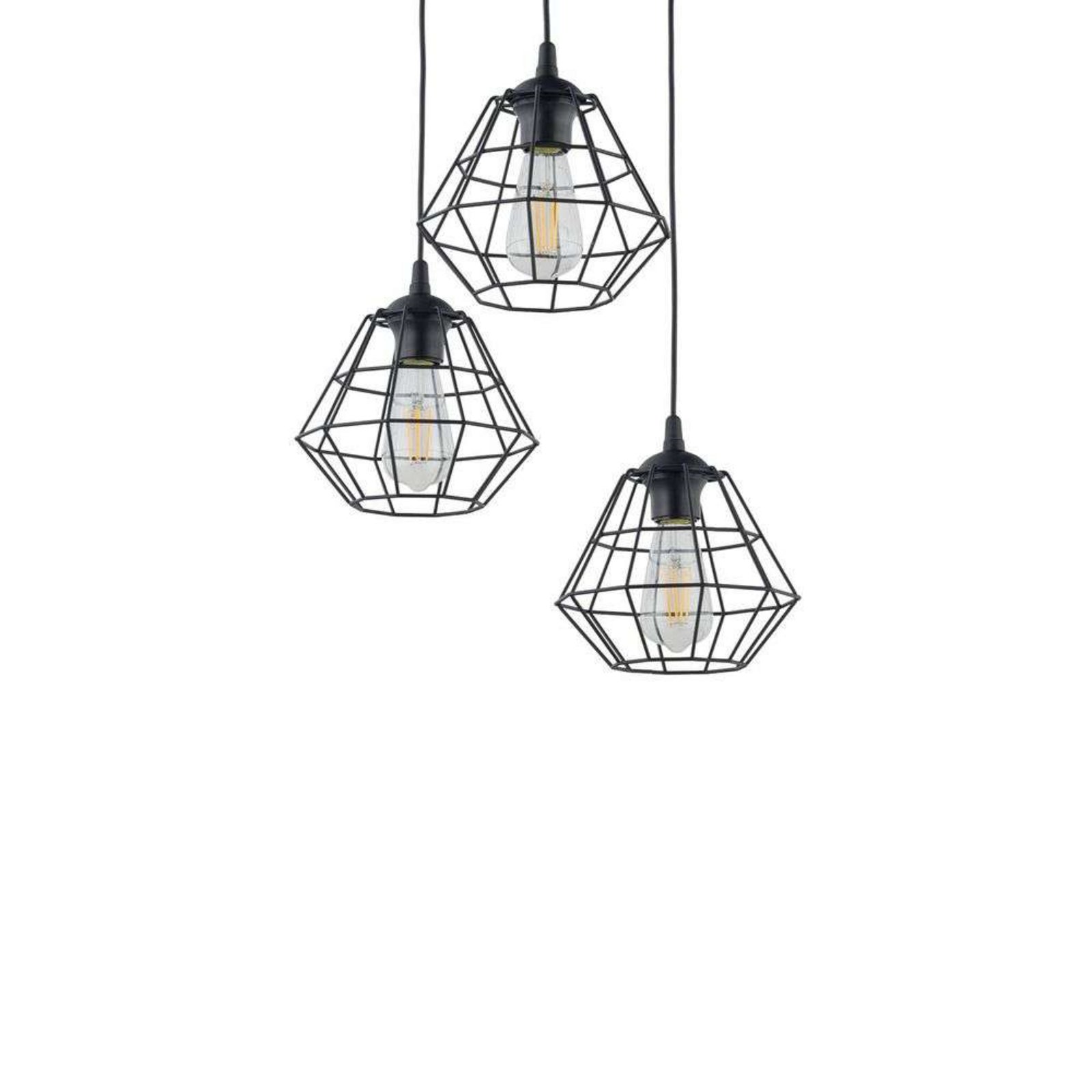 Saphir Cluster Pendant Black - Envostar