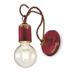 Vintage style wall light C665 wine red