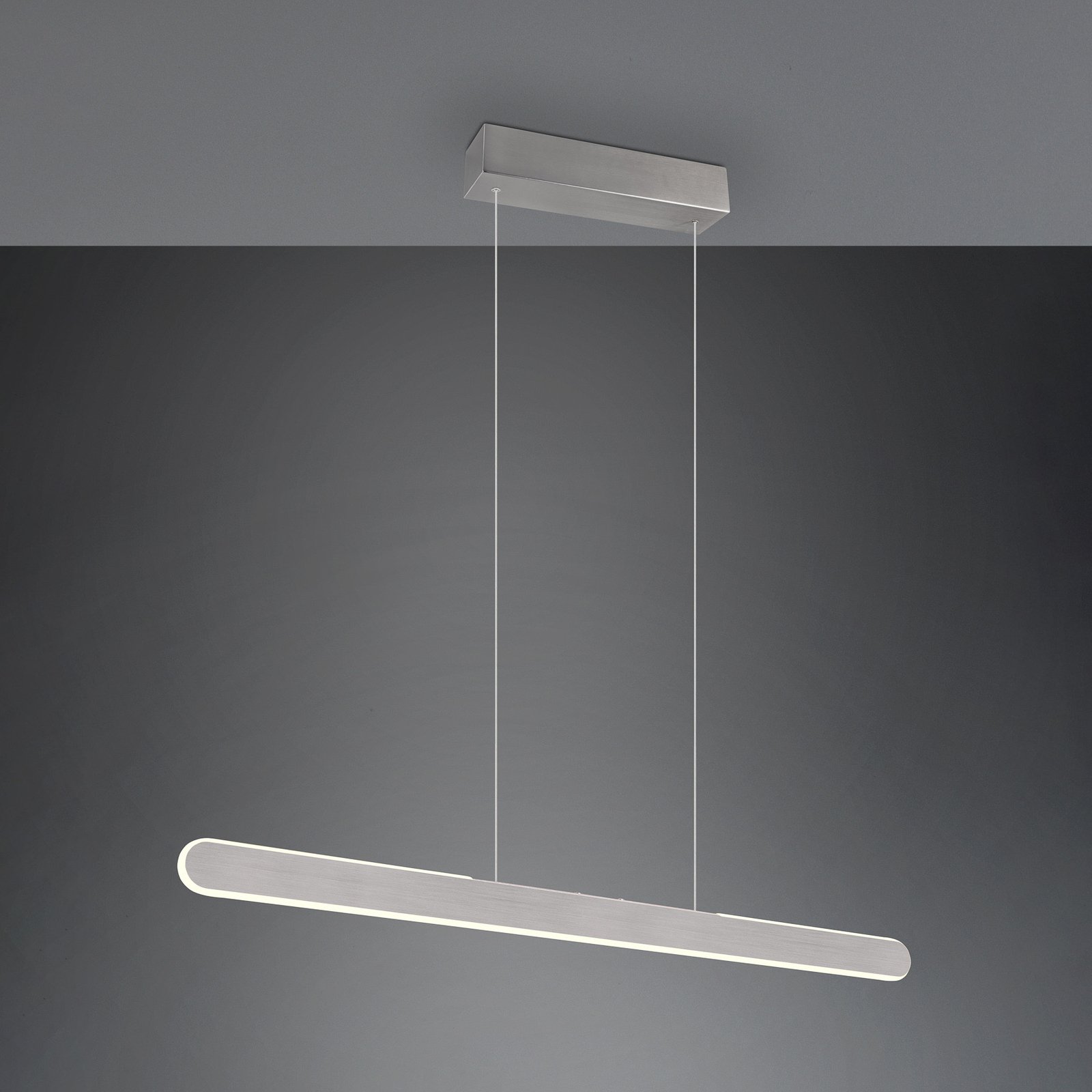 Helios LED hanging light, aluminium, height-adjustable, dimmable, CCT