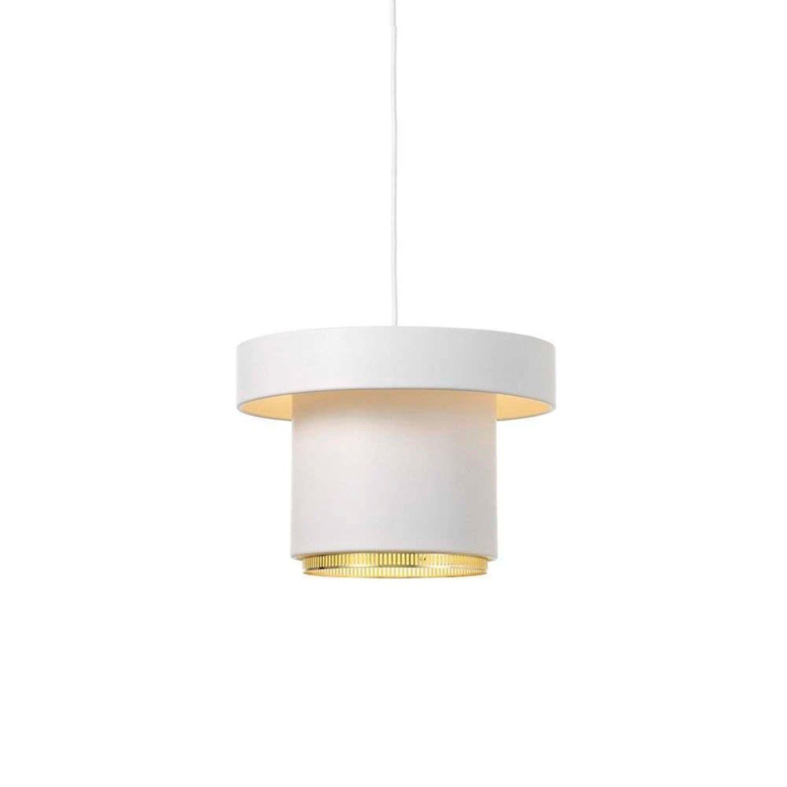 A201 Lampada a Sospensione Bianco/Ottone - Artek