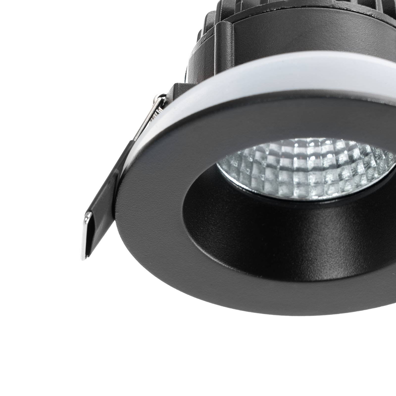 Arcchio LED downlight Aryx, czarny, 3000K