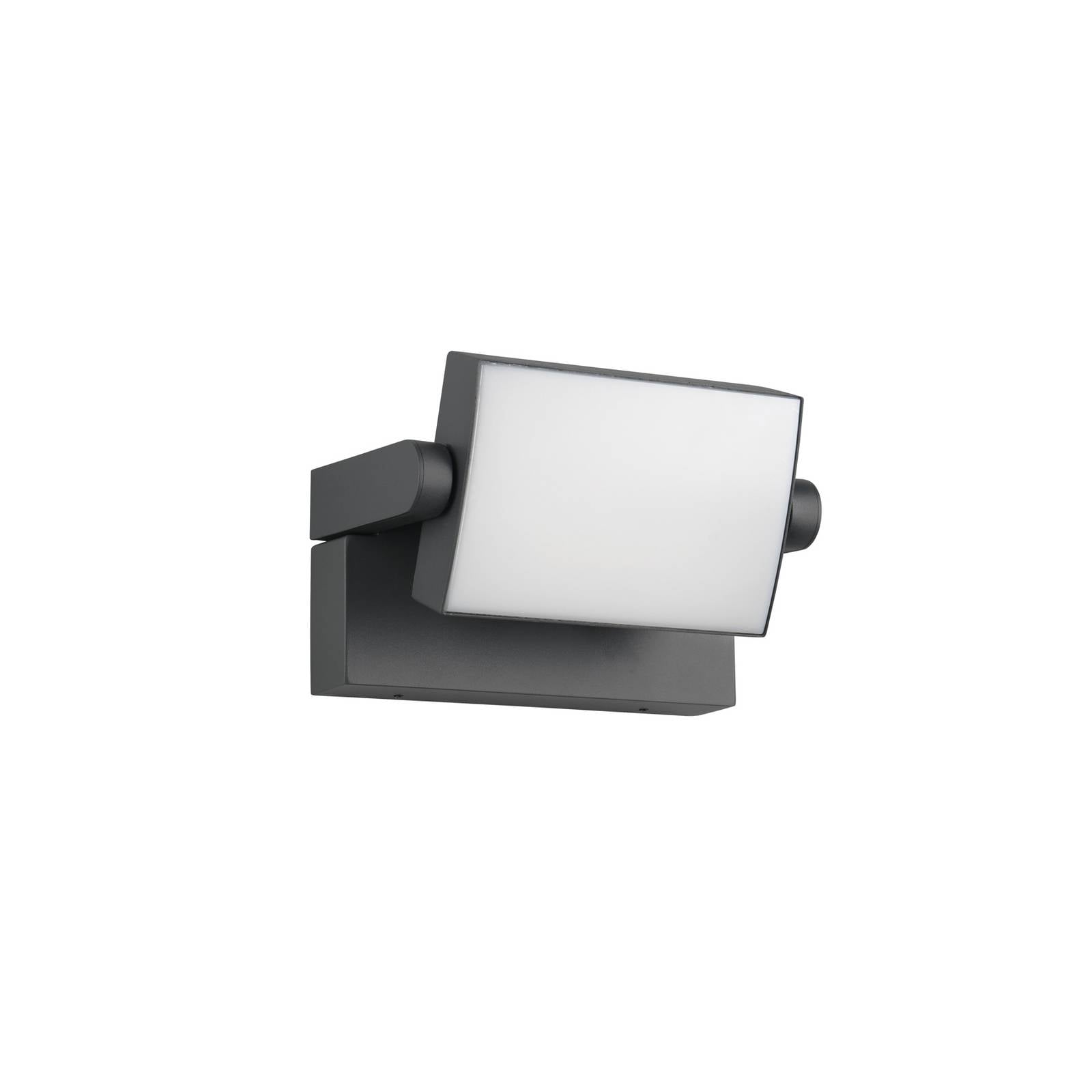 LED-Außenwandleuchte KANSAS, anthrazit, Breite 20 cm, IP54