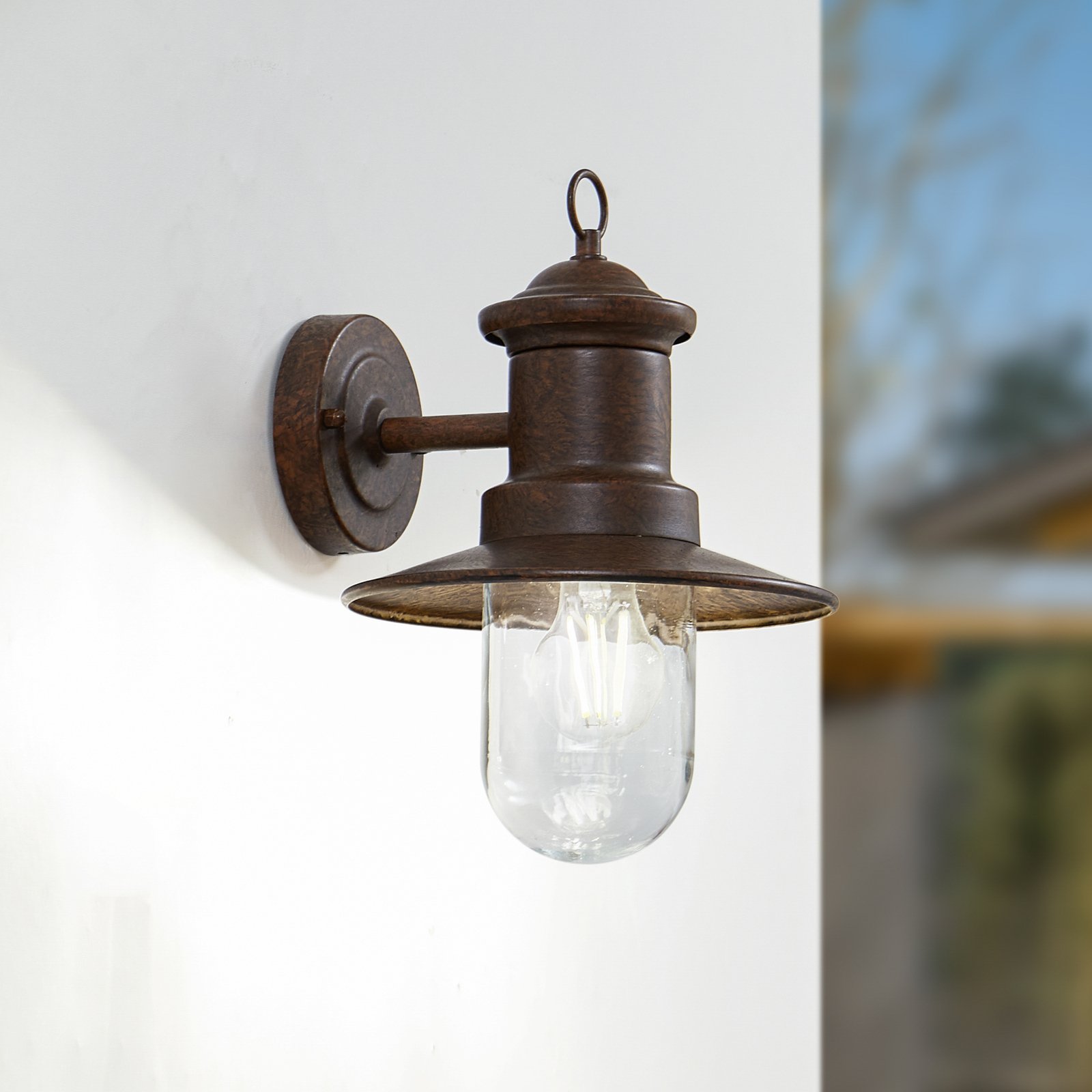 Eloretta Outdoor Wall Lamp Rust - Lindby