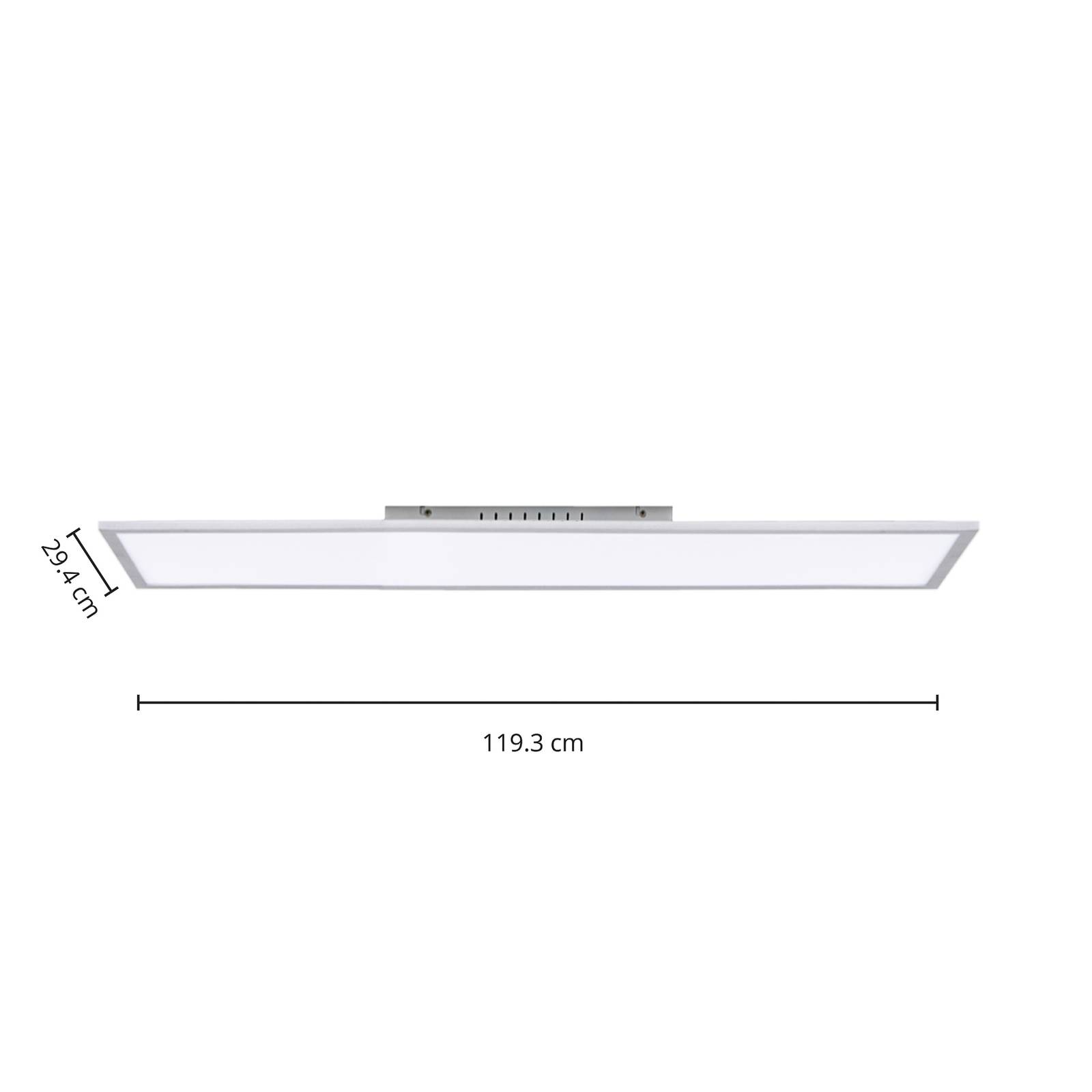 Arcchio Lysander panel LED, CCT 119cm 58W, srebrny