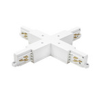 Conector en cruz BRUMBERG blanco para el sistema de rieles ONETRACK