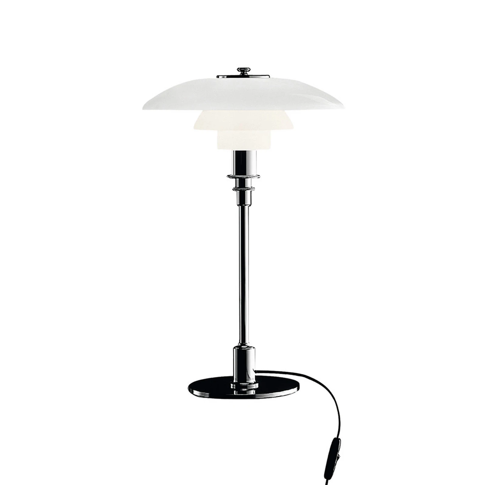 Louis Poulsen PH 3/2 lampe à poser chromé brillant