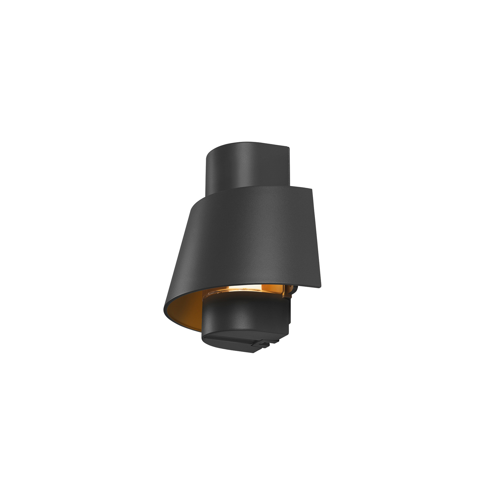 SLV Wandlampe Photoni, schwarz, Aluminium, Breite 25 cm