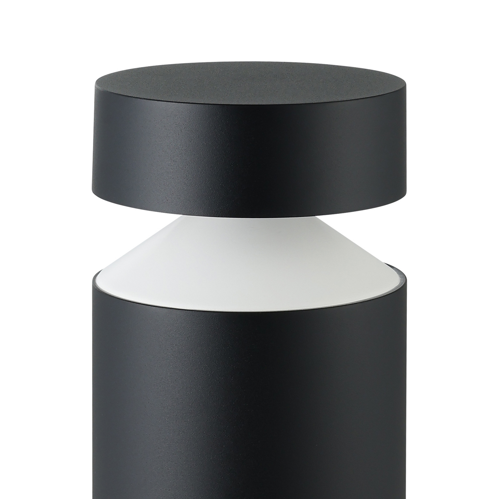 Piękna lampa cokołowa LED Melzo w kolorze czarnym