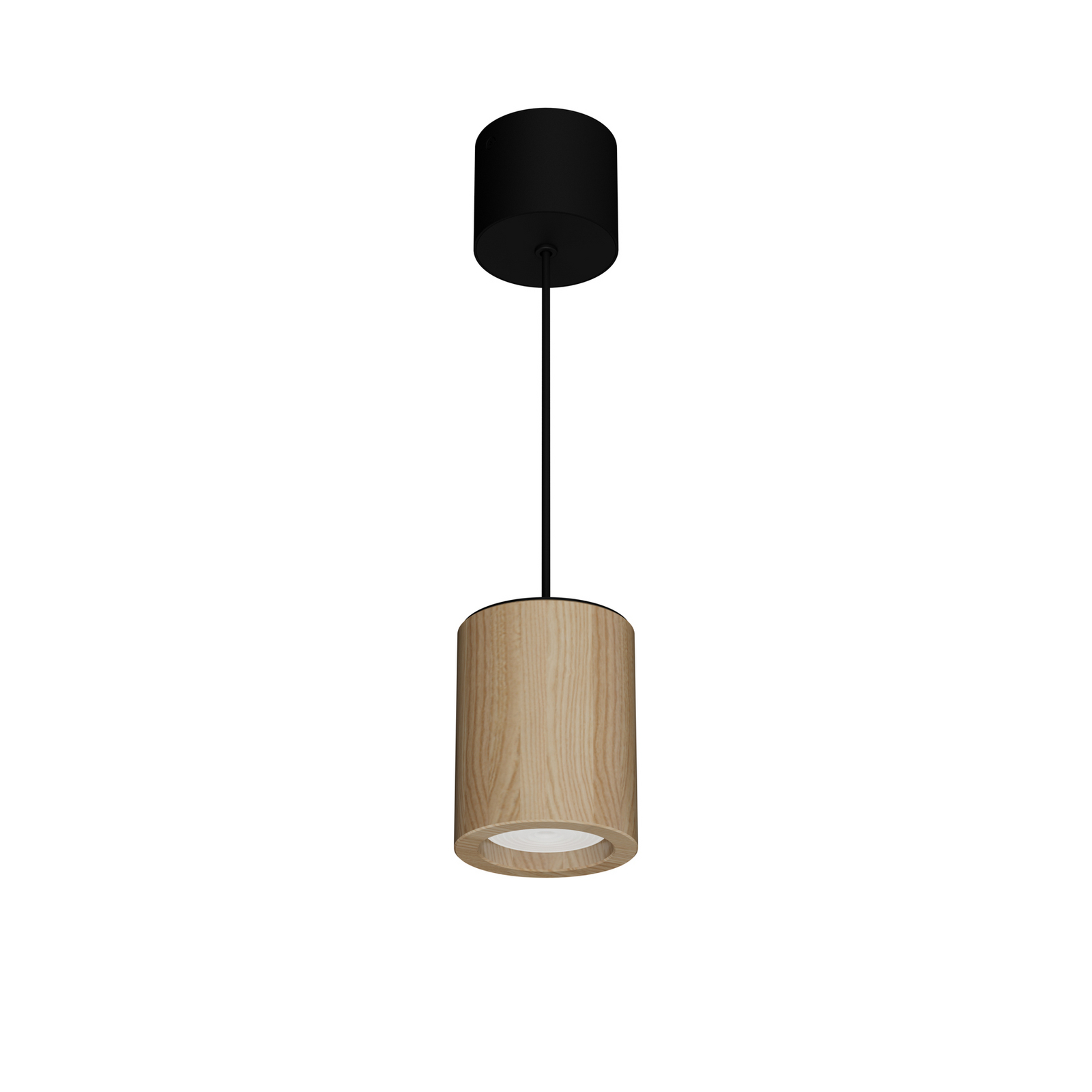 LTS Timba LED-Hängeleuchte mit Holzkorpus, rund