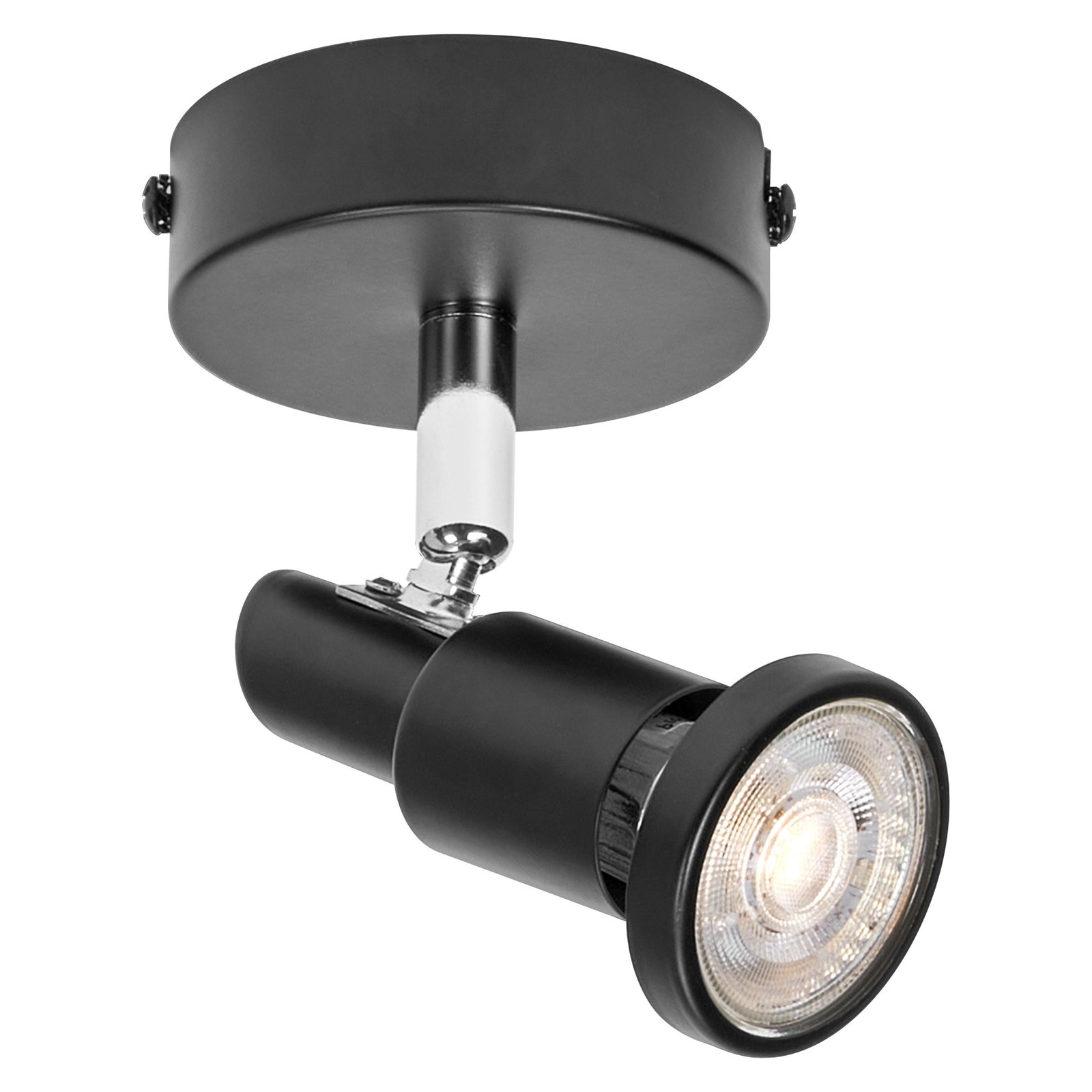 LEDVANCE LED-takspotlight GU10, enflammig, svart
