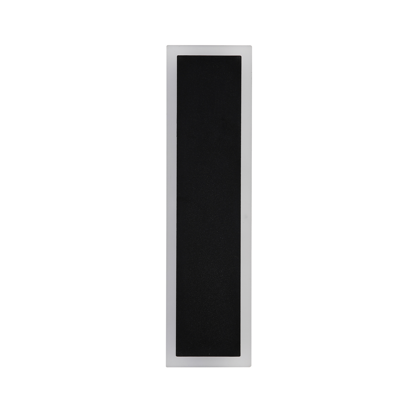 Applique da esterni LED Bordo Square, altezza 30 cm, nero, alluminio