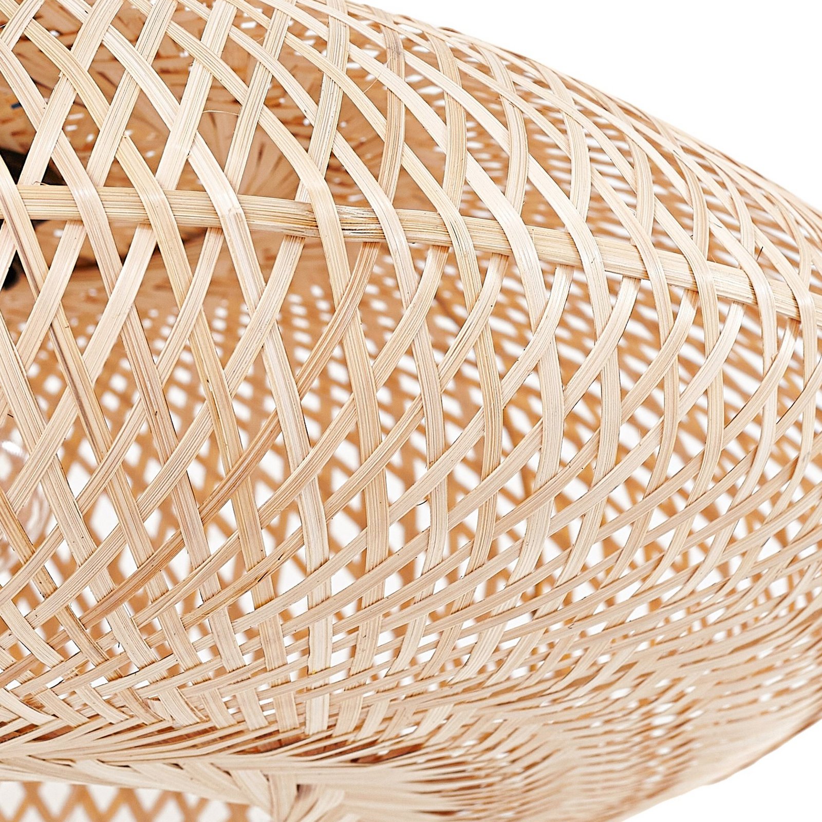 Solvian Bogenleuchte Bambus schwarz/natur - Lindby Solvian Bogenleuchte Bambus schwarz/natur - Lindby