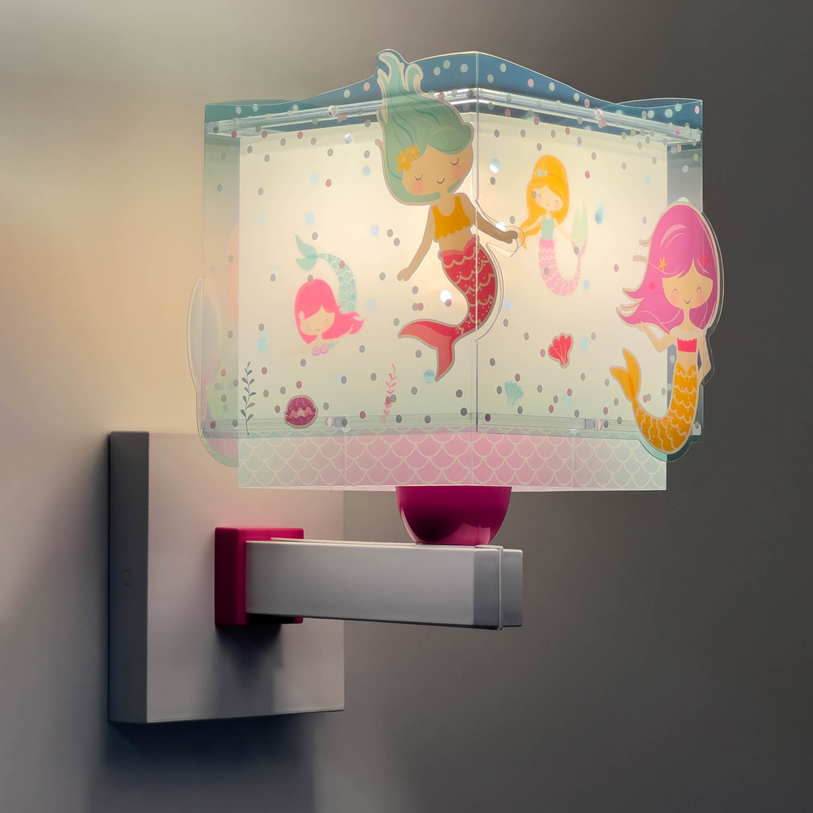 Dalber Mermaids væglampe med havfruemotiv