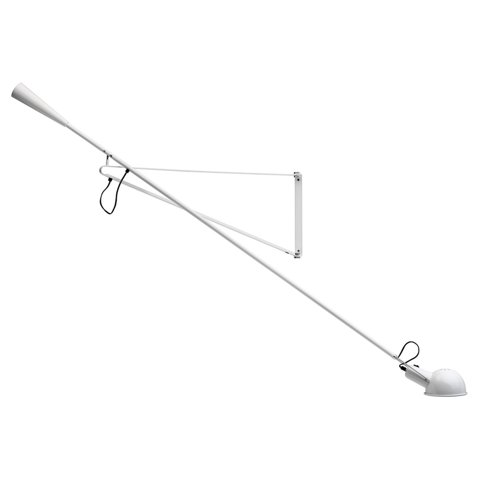 Flos Flexible Wall Lamp 265 by FLOS, for Living / Dining Room, Steel, E27, 75 W, energy efficiency: A++, L: 205 cm