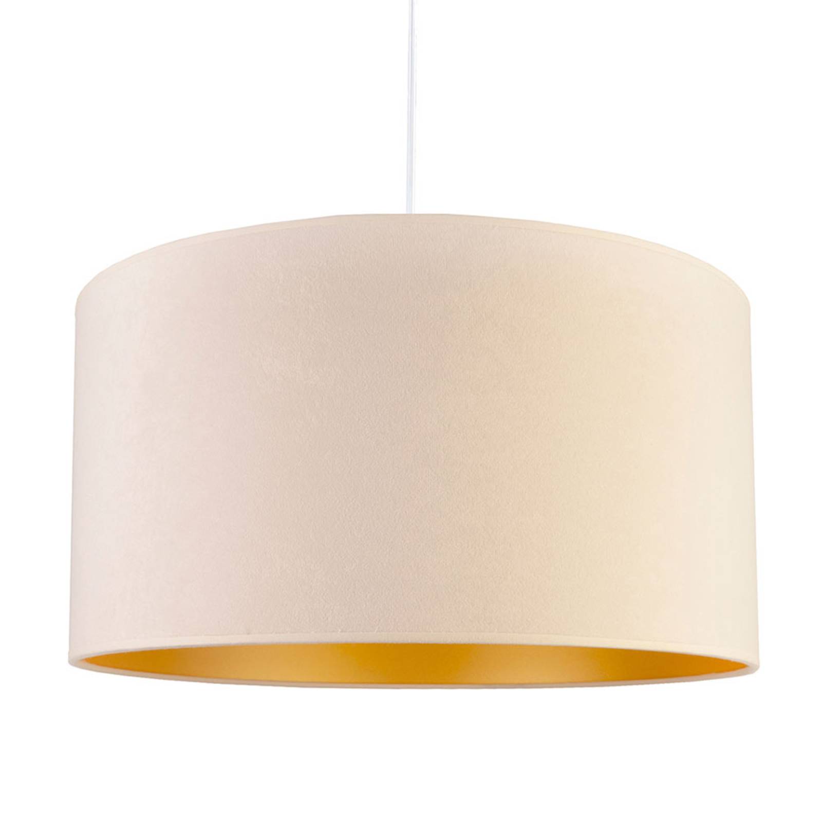 Lampa wisząca Roller, biała/złota