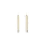 TAPER LED-kaars 2 stuks, ivoorkleurig, H. 16,4 cm - Uyuni Lighting