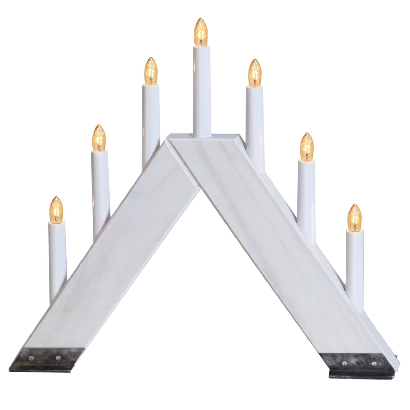 Best Season Lysestaken Viking i moderne design (hvit) - Hvit / opal