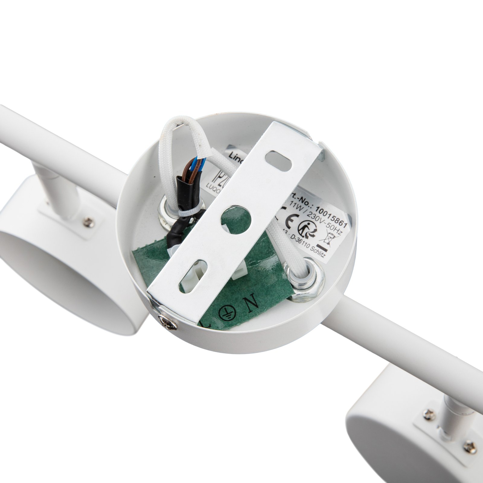 Lampa sufitowa Lindby Jyla, 2-punktowa, biała matowa