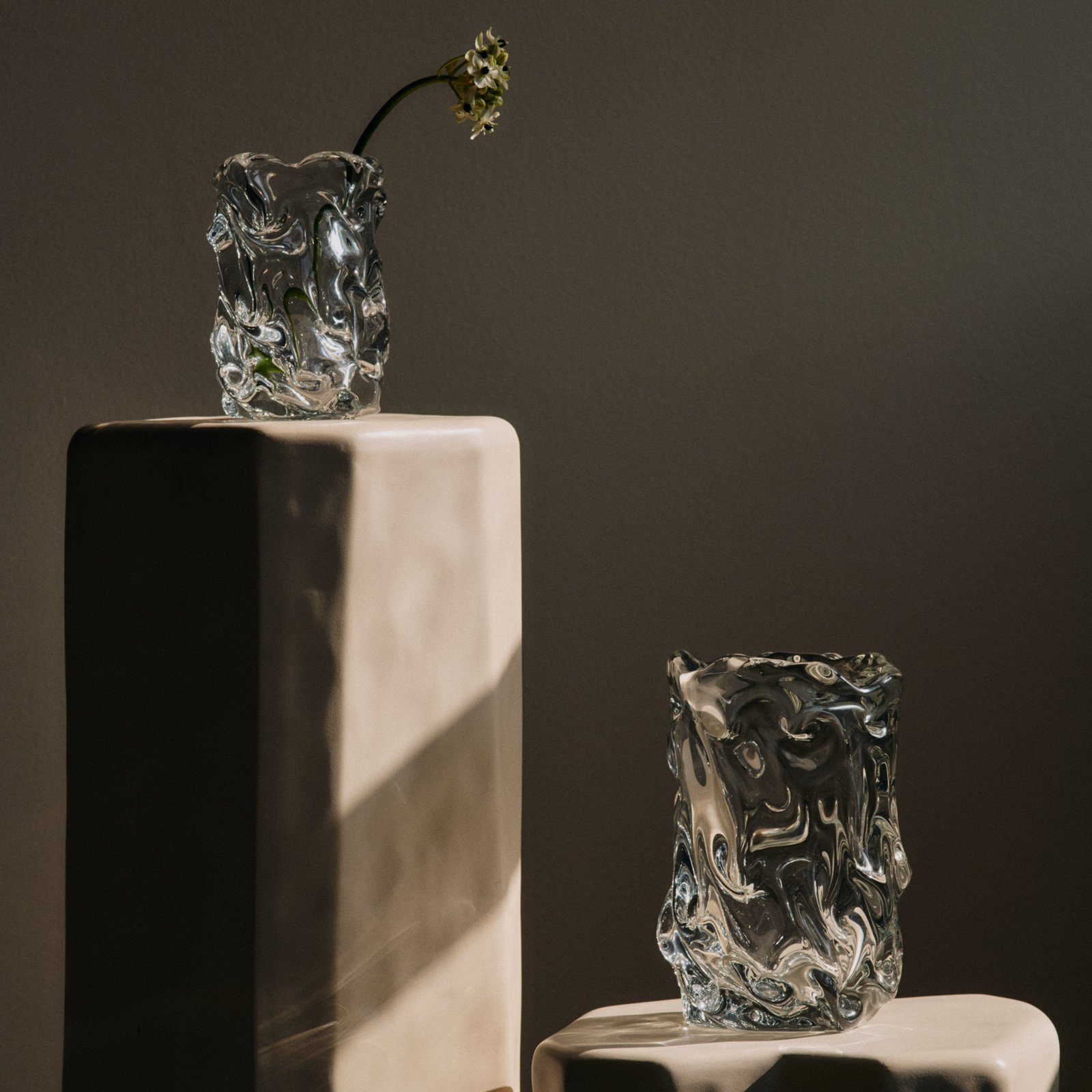 Virelle Vase, Höhe 18 cm, Glas, handgemacht - ferm LIVING