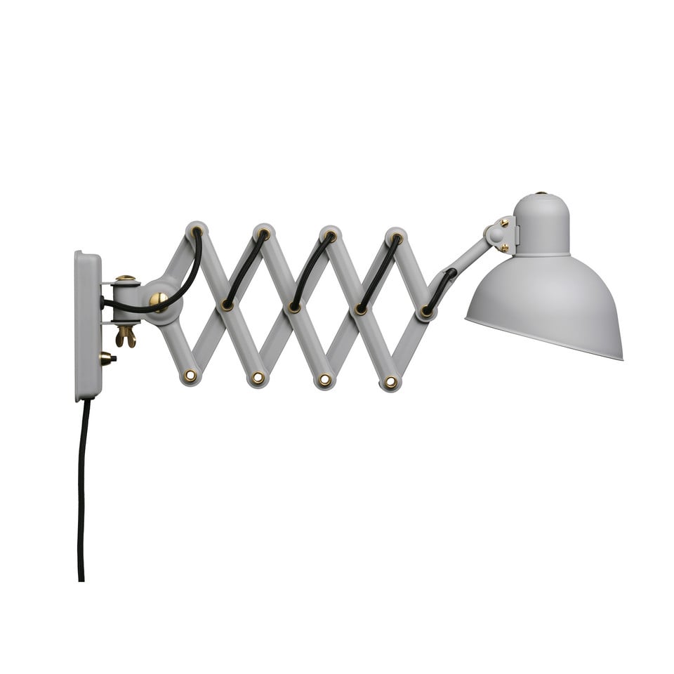 Fritz Hansen Kaiser idell 6718-W Vägglampa med kontakt, grå från Fritz Hansen