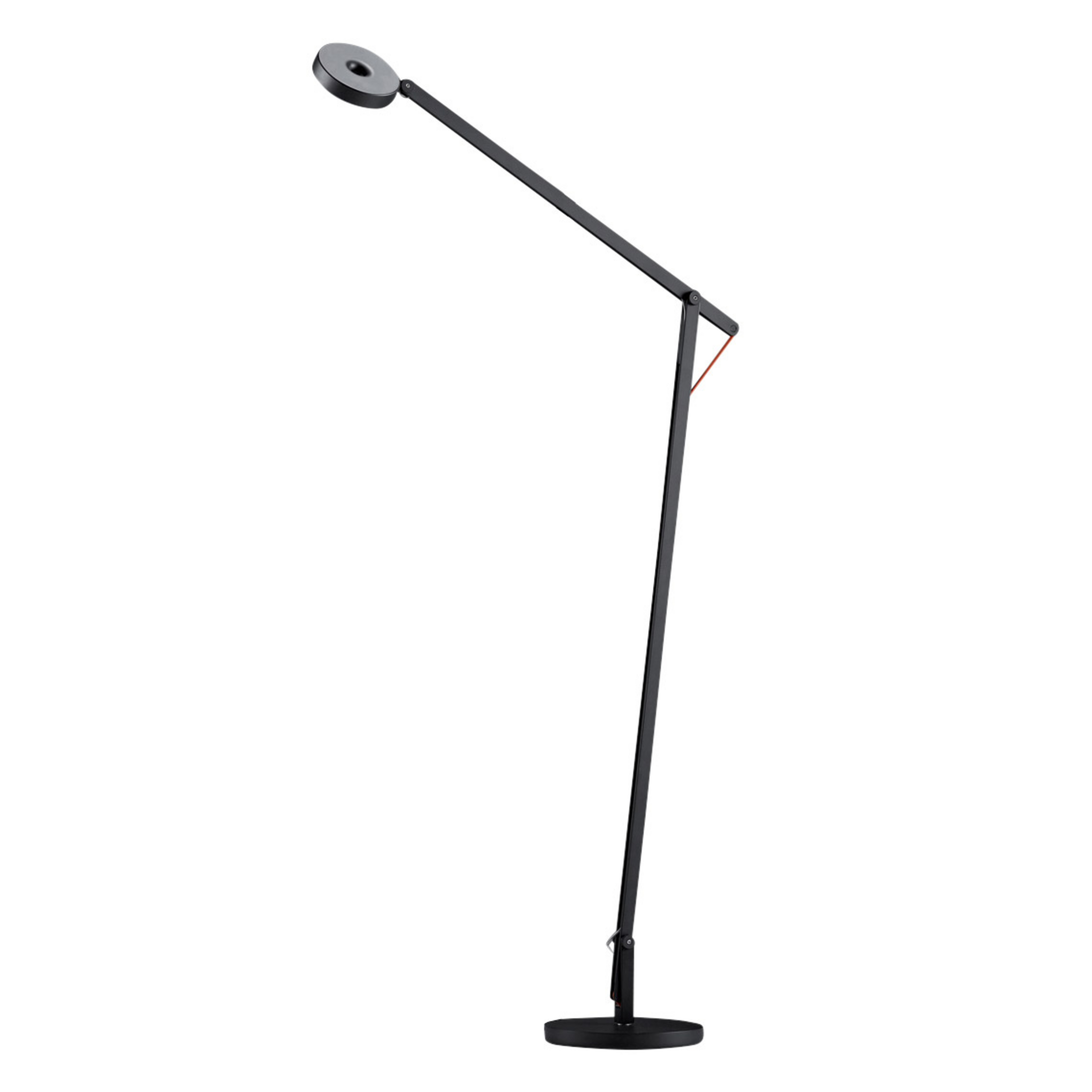 String F1 Floor Lamp DTW Matt Black/Orange - Rotaliana