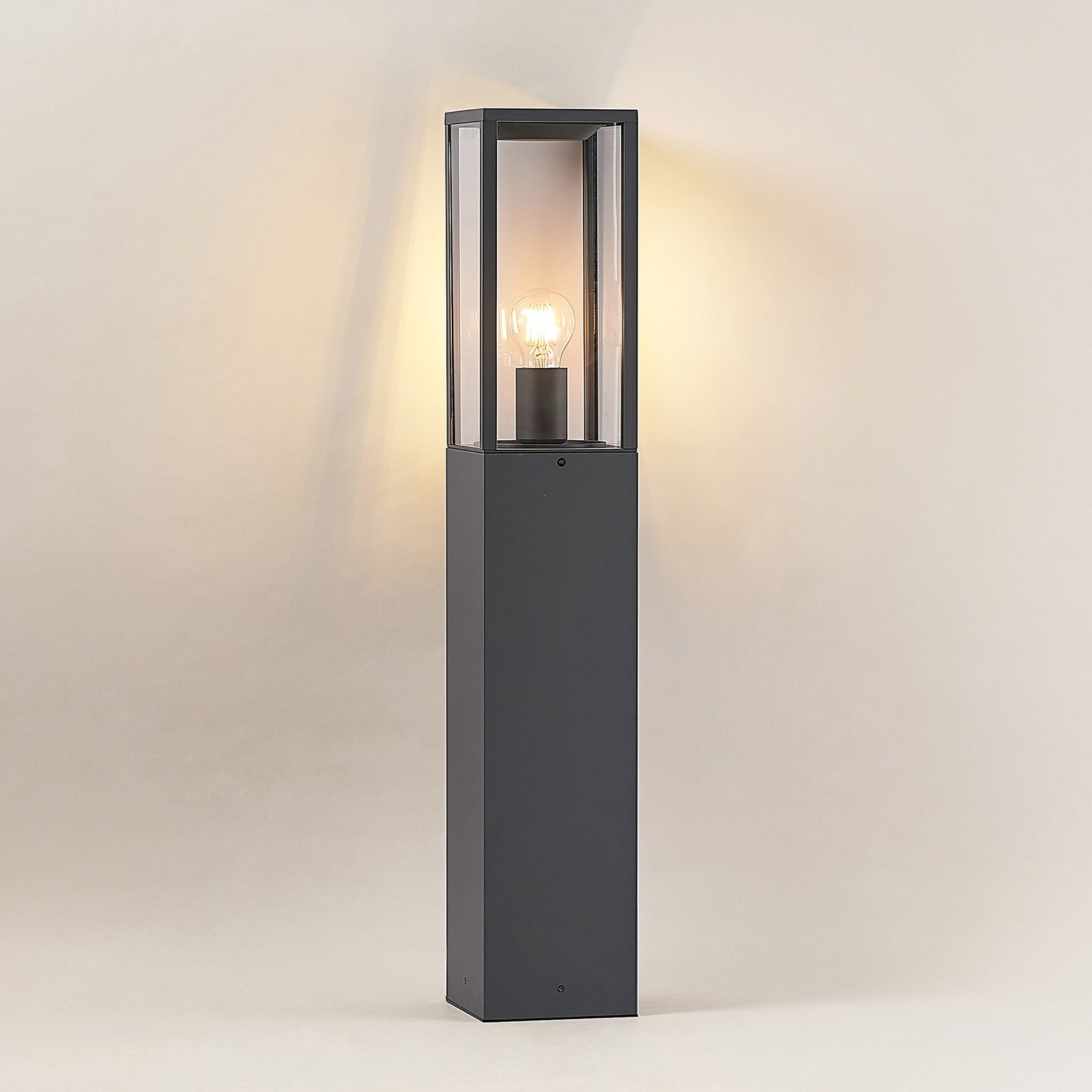 Peldar Tuinlamp H80 Dark Grey/Clear - Lindby