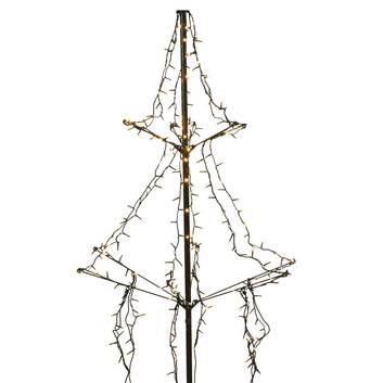 LED-Baum mit Erdspieß, 2-stufig, 240-flg. 135 cm