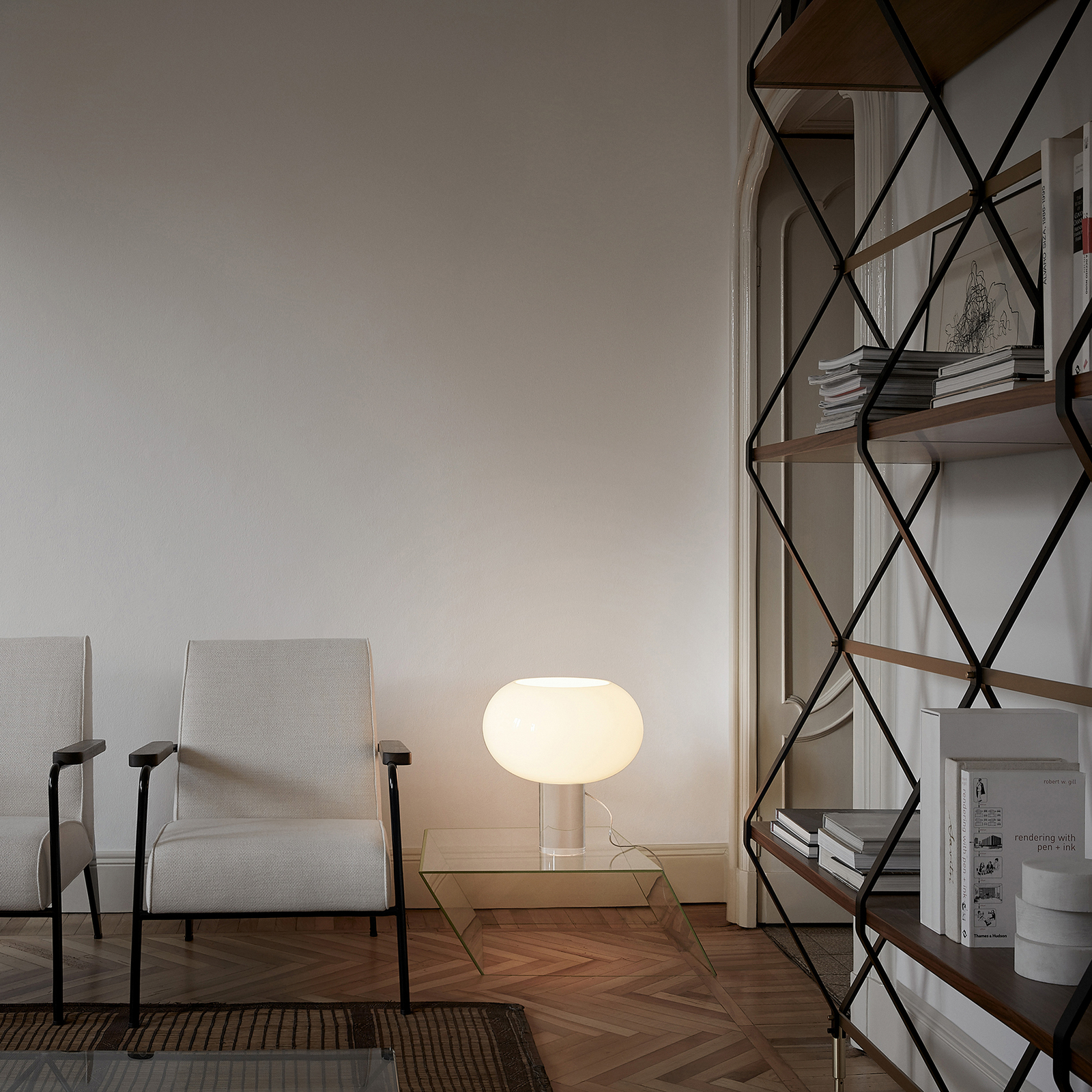 Foscarini Tischleuchte Buds 2, Glas mundgeblasen, E27