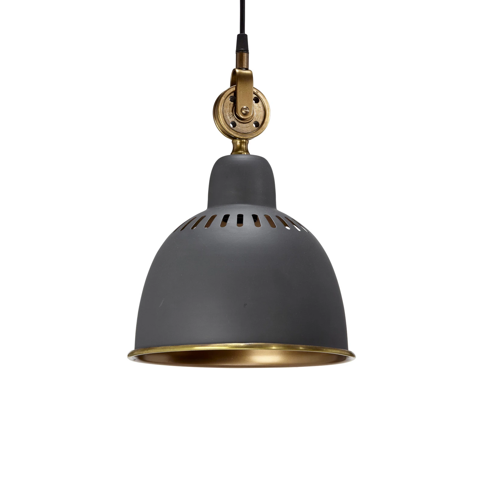 PR Home Cleveland κρεμαστό φωτιστικό 23 cm γκρι/ορείχαλκο