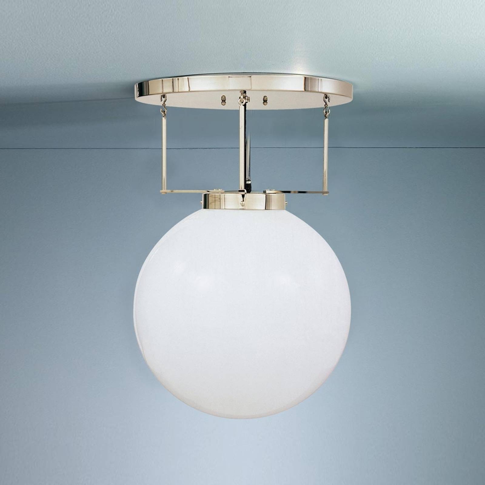 TECNOLUMEN Taklampe i messing i Bauhaus-stil 25 cm
