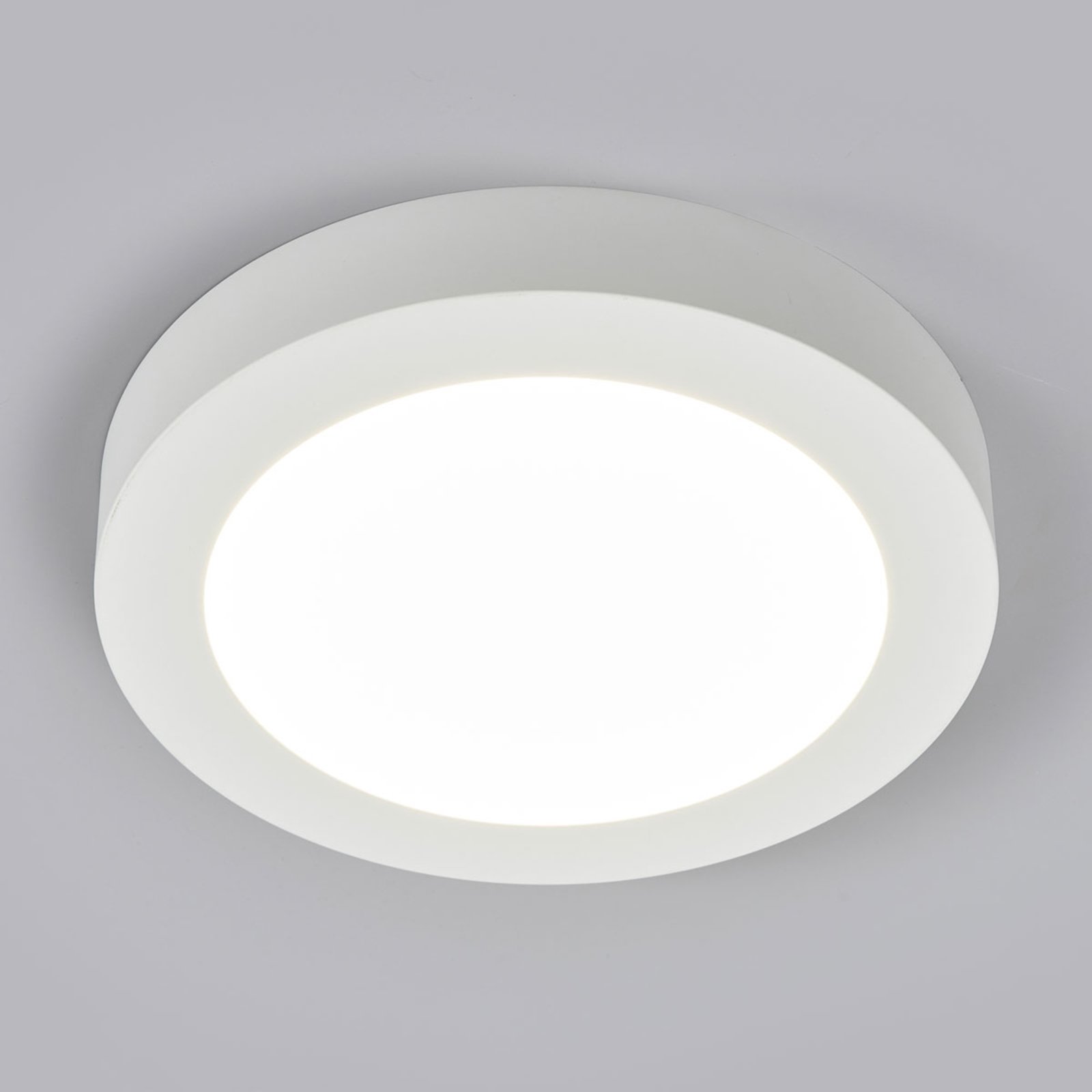 LED-taklampe Marlo, hvit, 4 000 K rund 25,2cm