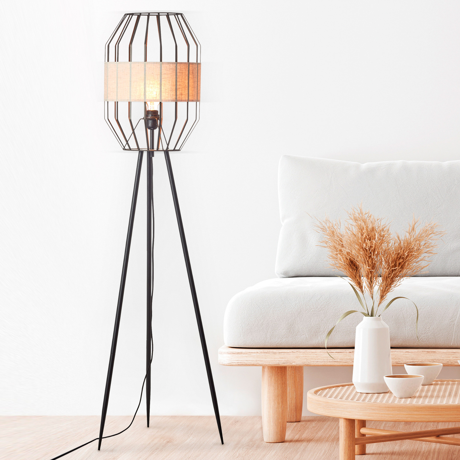 Golvlampa Slope, trebent