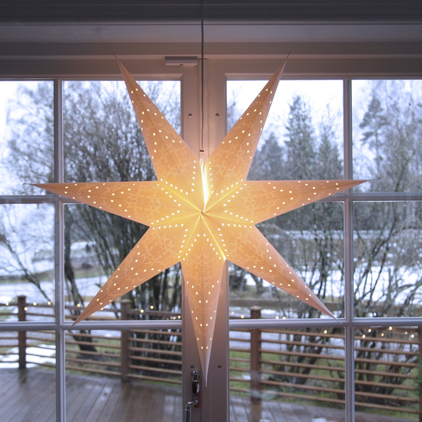 Lógó csillag Sensy, Ø 100 cm, fehér