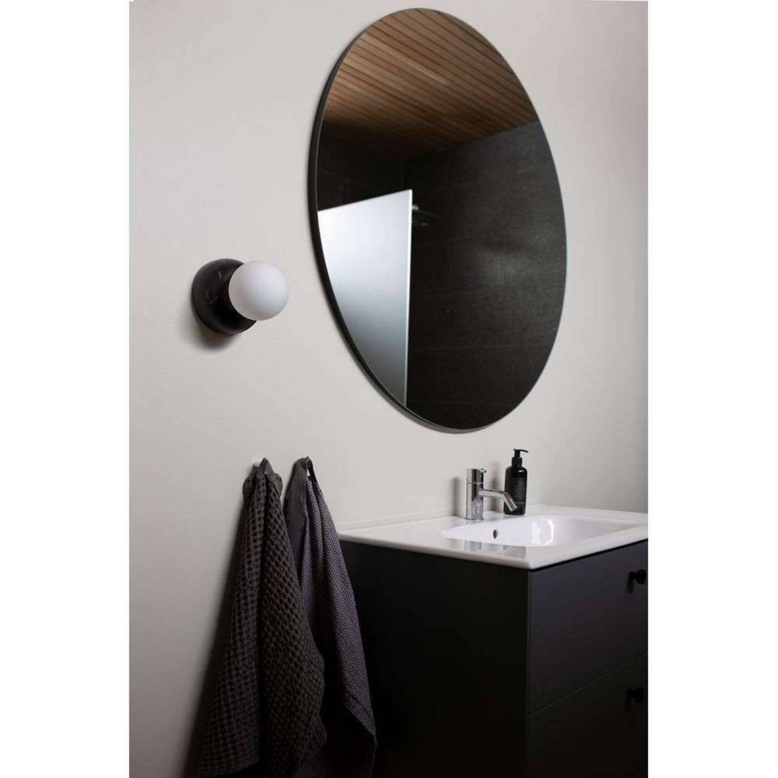 Globen Lighting Wandleuchte Torrano, schwarz, Ø 13 cm IP44 günstig online kaufen