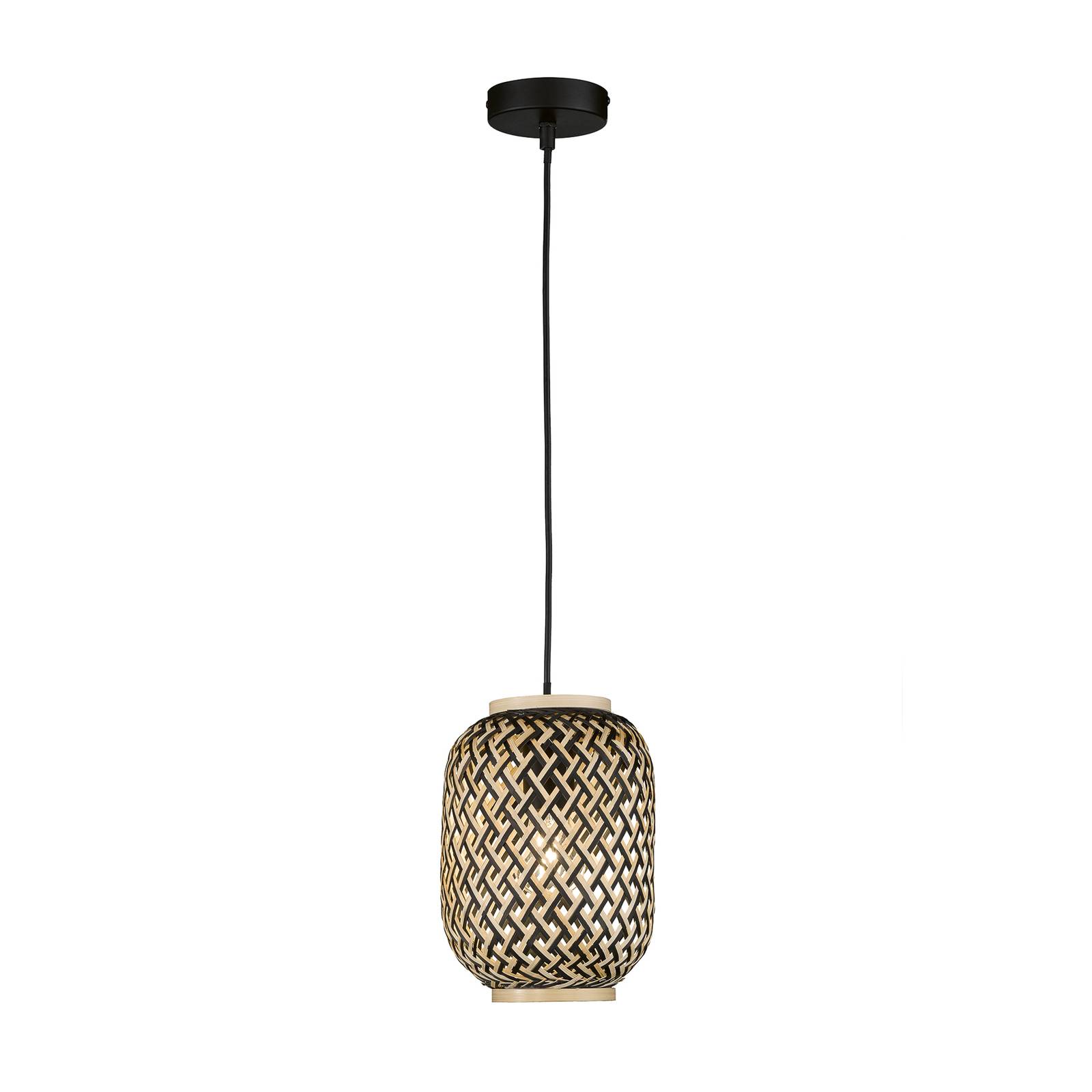 Hänglampa Hummel av bambu, 1 lampa